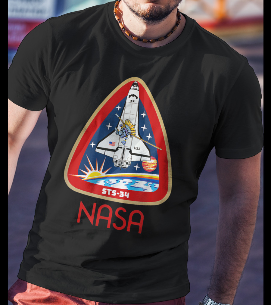 NASA STS-34 Space Shuttle Mission Patch T-Shirt
