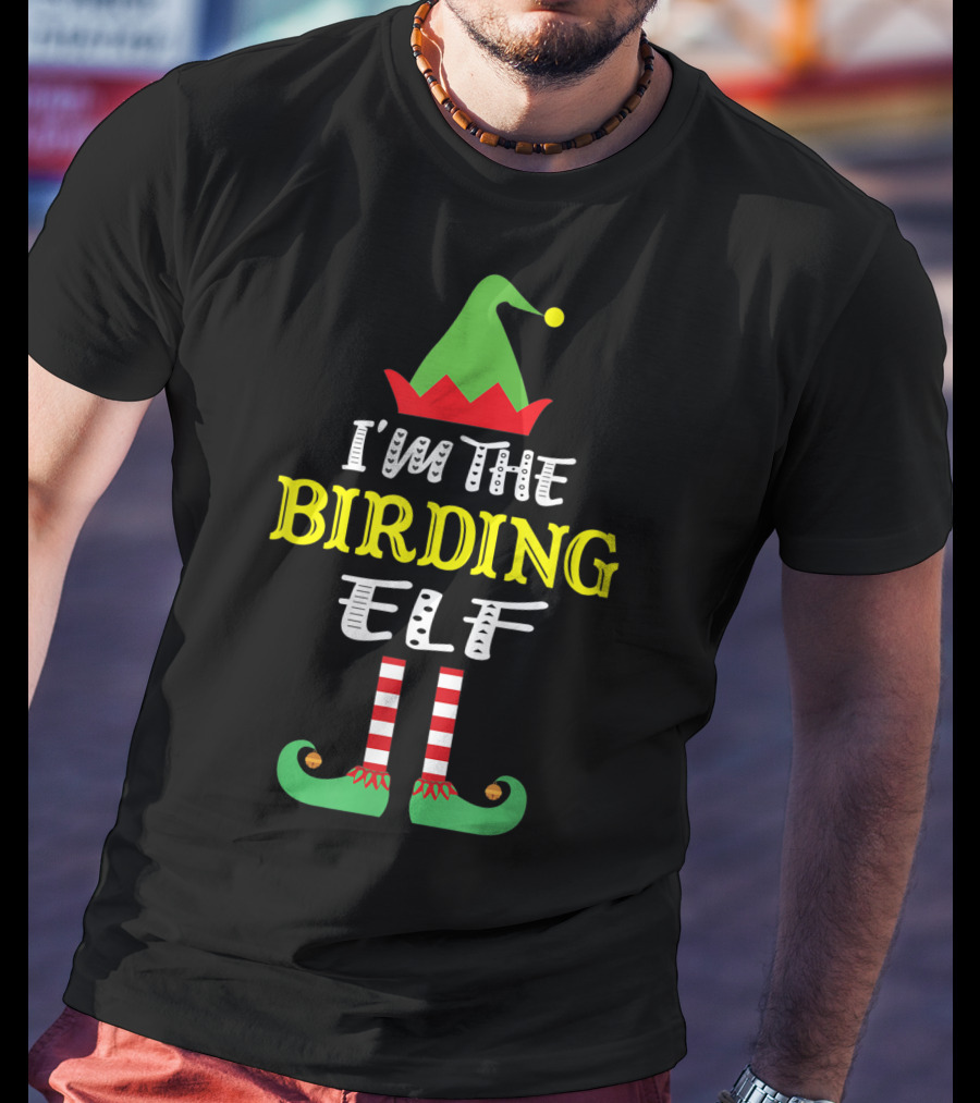 I'm The Birding Elf Family Group Matching Christmas T-Shirt