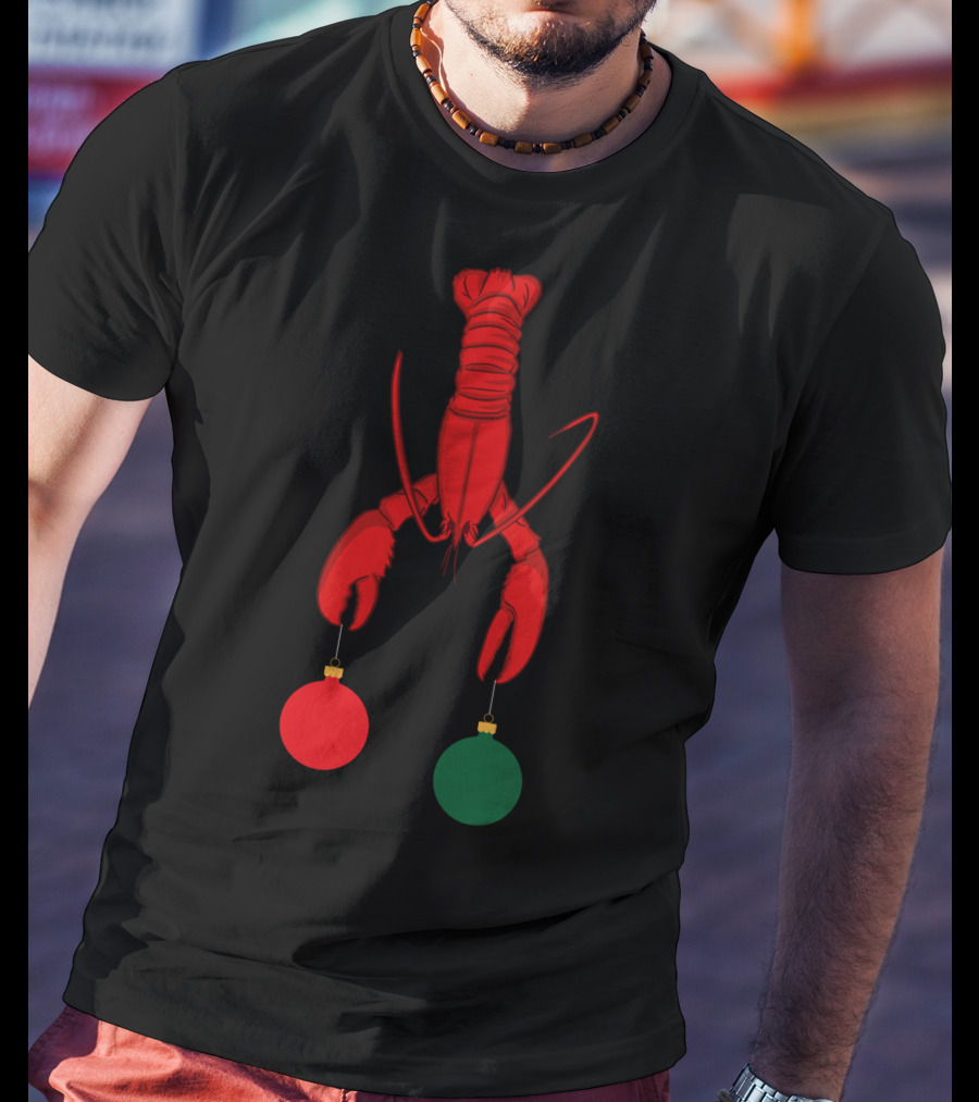 Louisiana Crawfish Cajun Holiday Ornaments T-Shirt