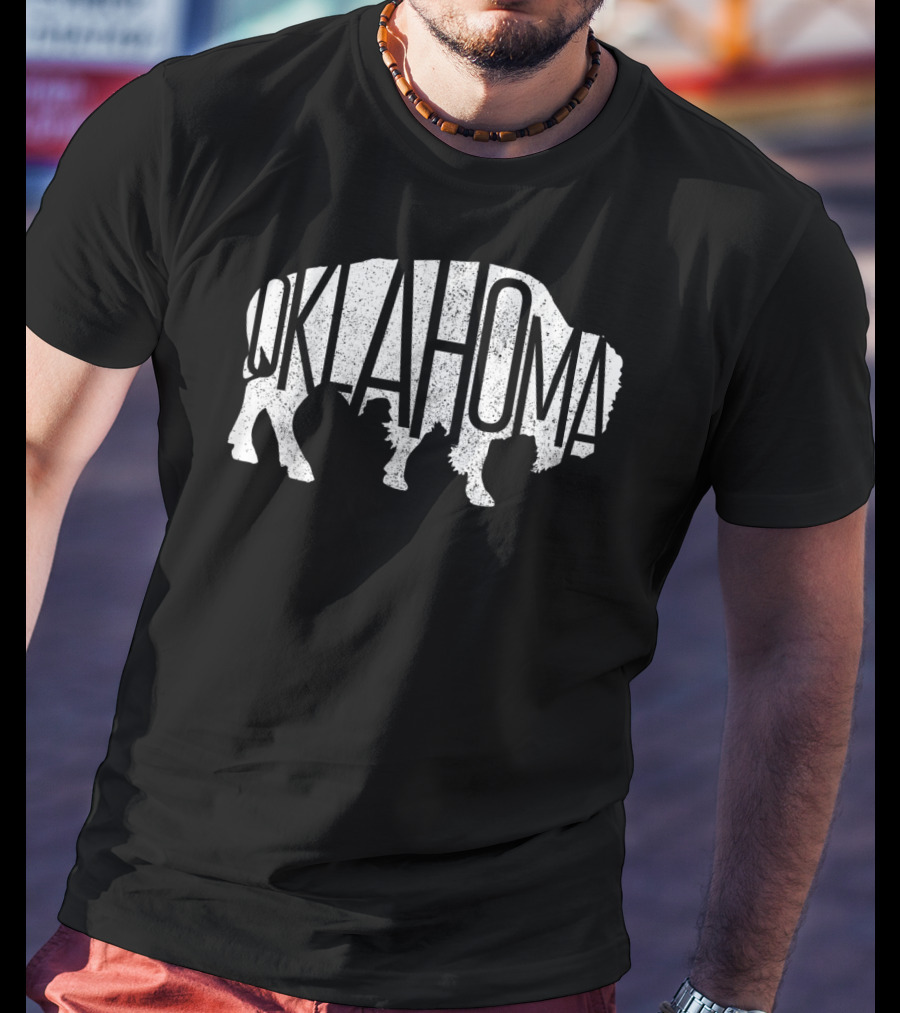 Oklahoma Bison American Buffalo National Park Iconic T-Shirt
