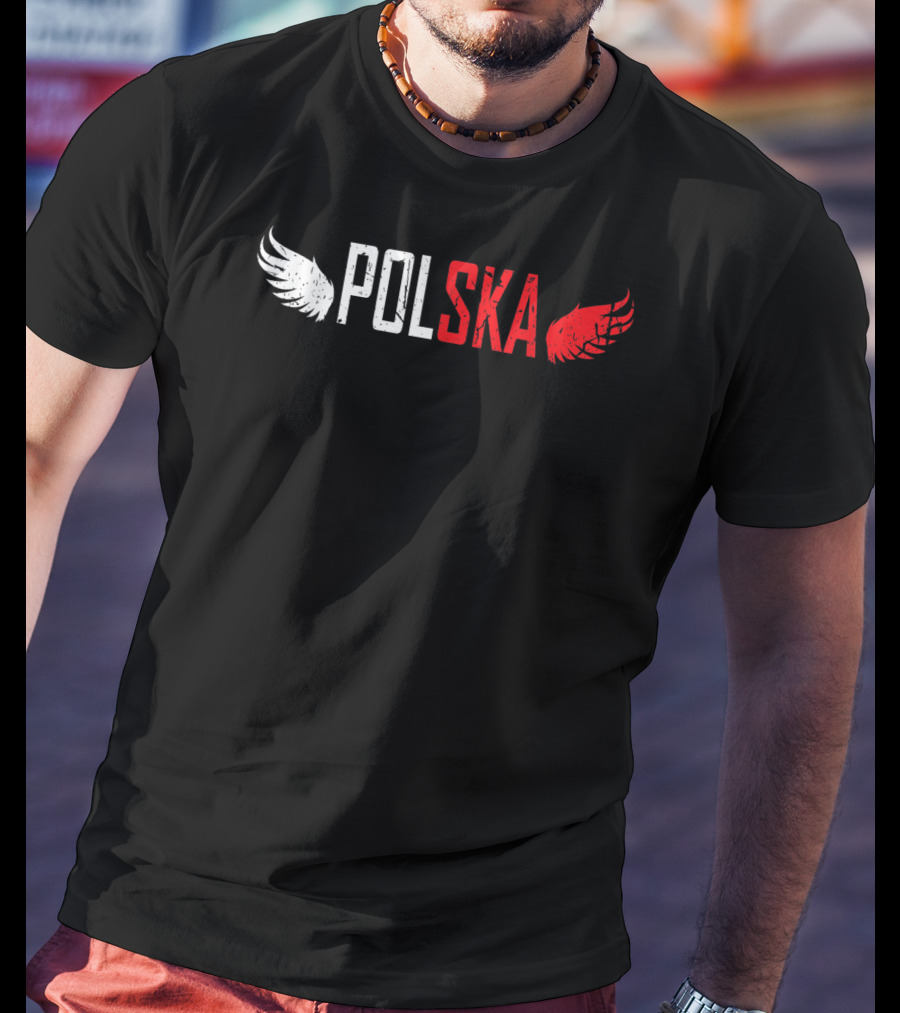 Polska White And Red Wings Polish For All From Poland Polskie T-Shirt