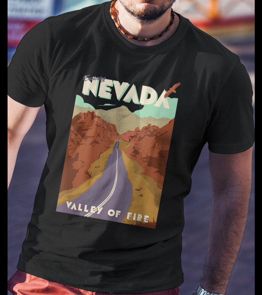 Entering Nevada Valley Of Fire Scenic Road Adventure T-Shirt
