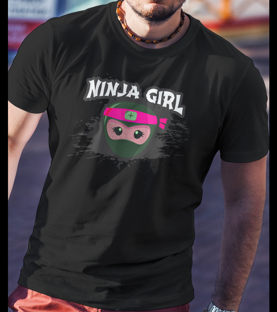 Ninja Girl Team Covert Spy Crew T-Shirt