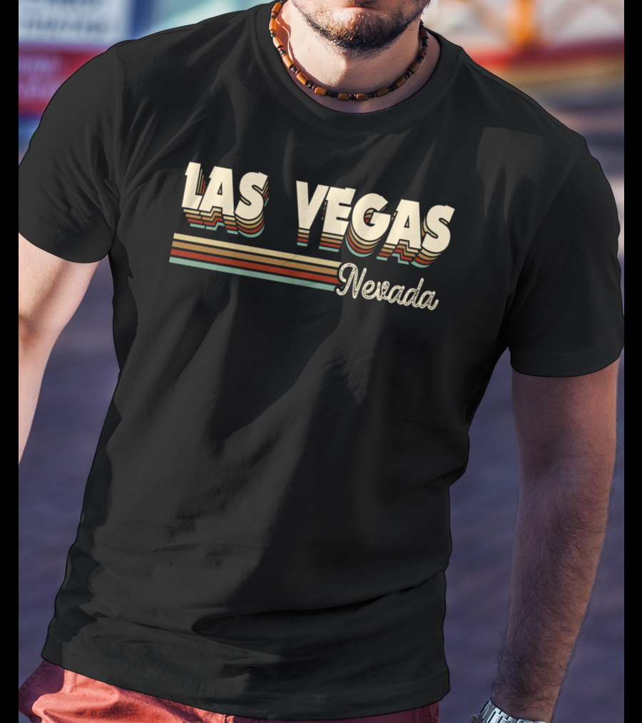 Las Vegas Nevada Retro Vintage 70s 80s T-Shirt