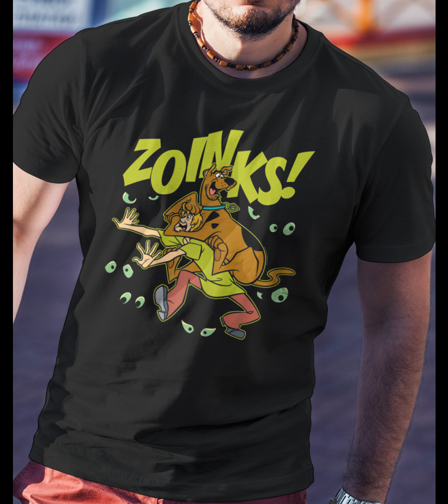 Zoinks Scooby-Doo And Shaggy Scared Eyes T-Shirt