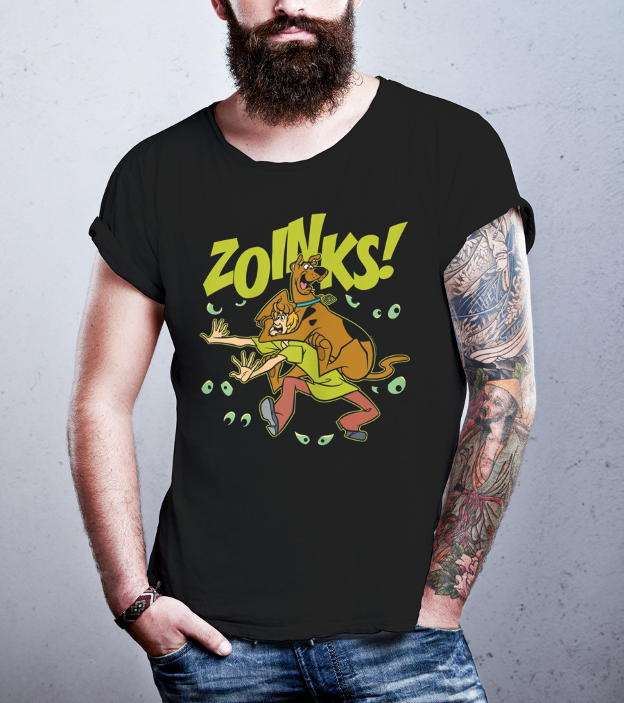 Zoinks Scooby-Doo And Shaggy Scared Eyes T-Shirt