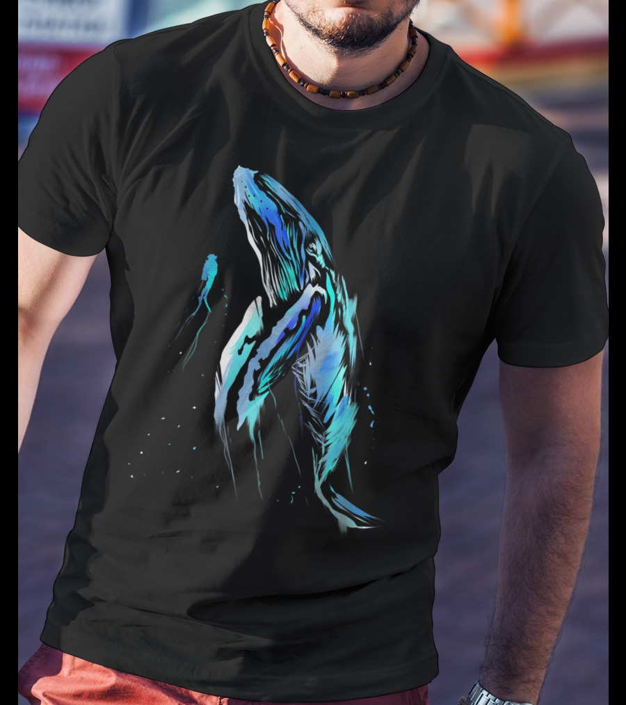 Scuba Diver And Humpback Whale Ocean Adventure T-Shirt