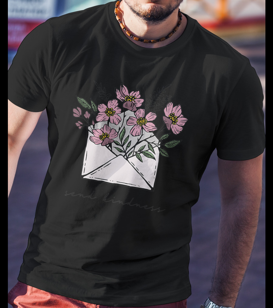 Send Kindness Envelope With Vintage Floral T-Shirt