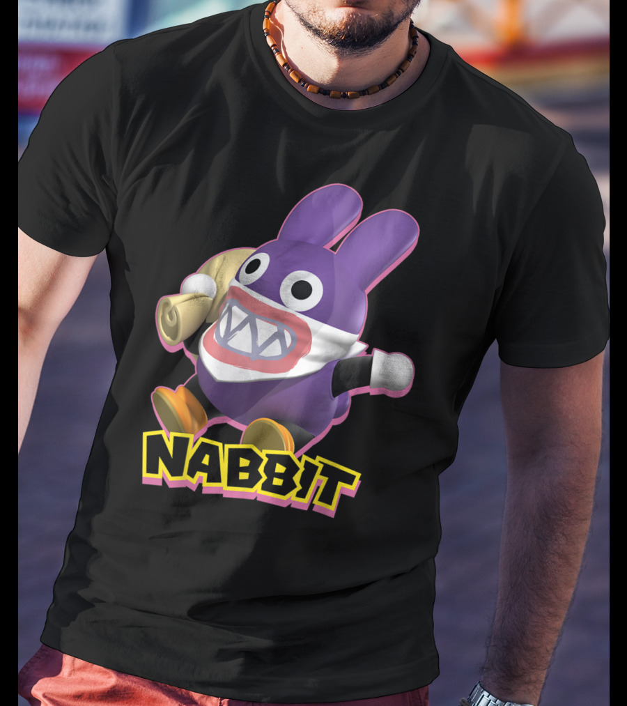 Nabbit Super Mario Action Character With Bandana And Sack T-Shirt