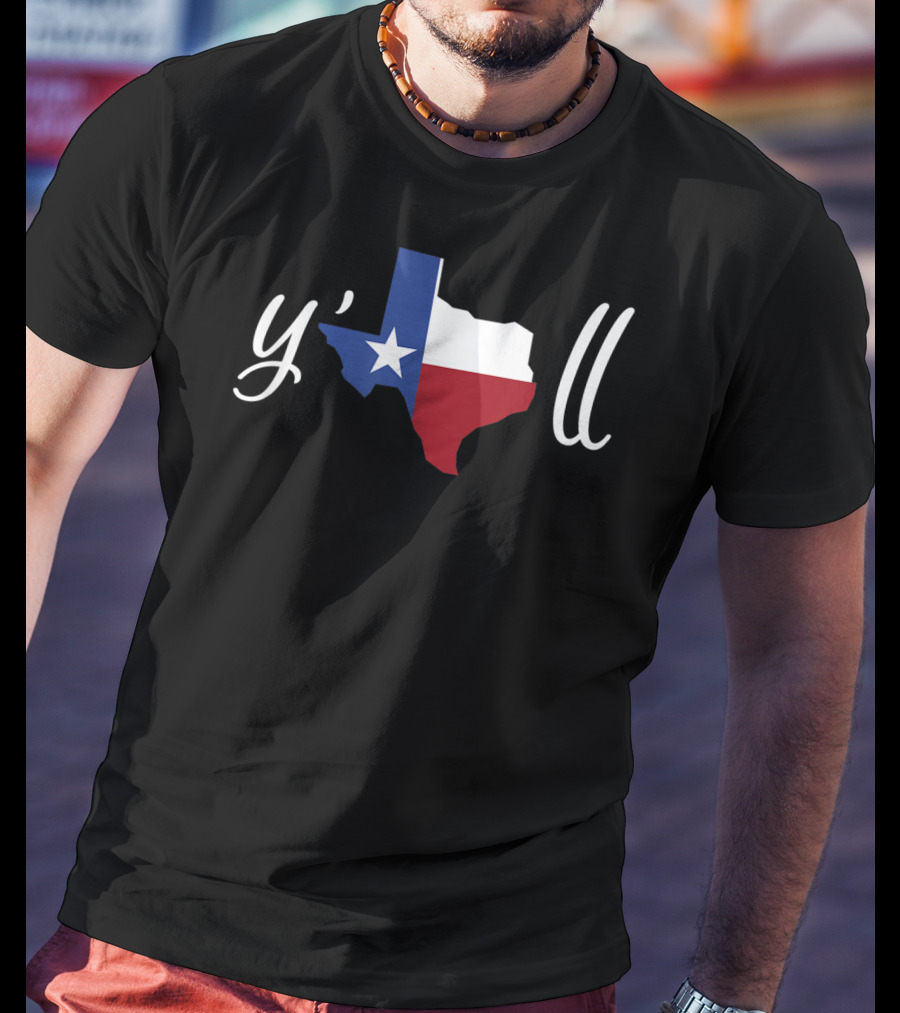 Y'all Texas Flag BBQ Lovers Slang T-Shirt