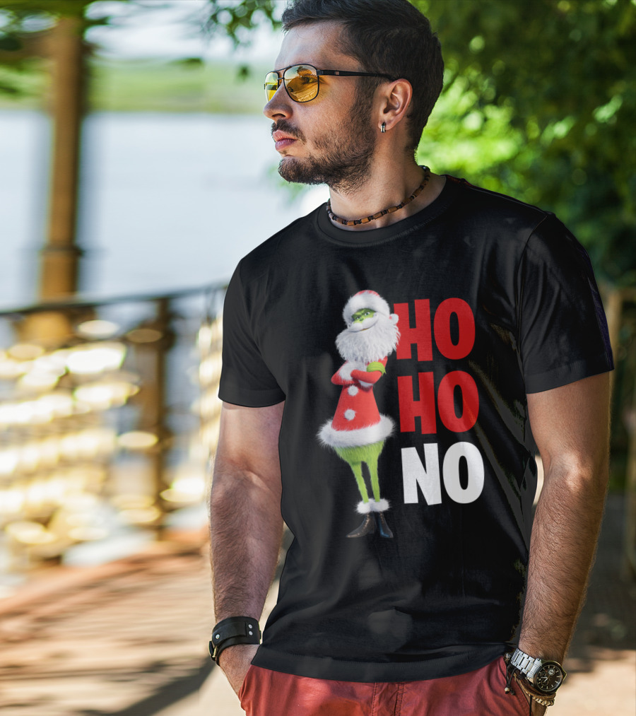 The Grinch Ho Ho No Christmas Santa Suit T-Shirt