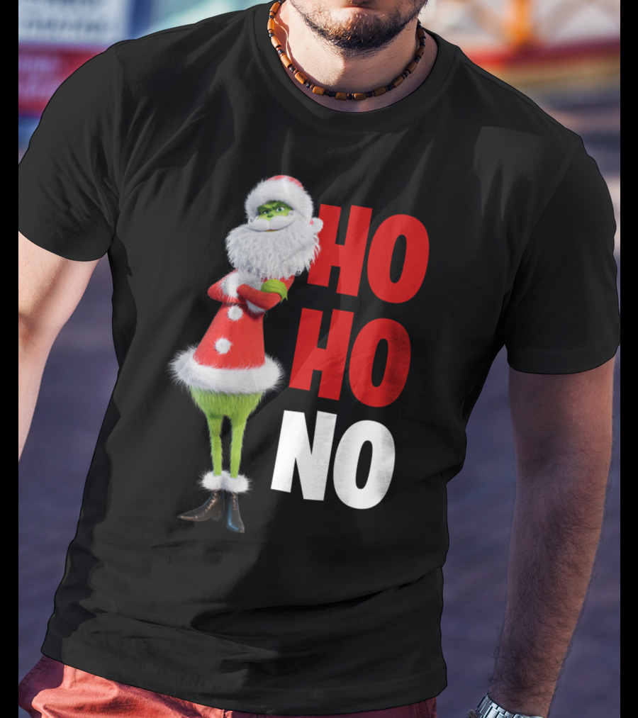 The Grinch Ho Ho No Christmas Santa Suit T-Shirt