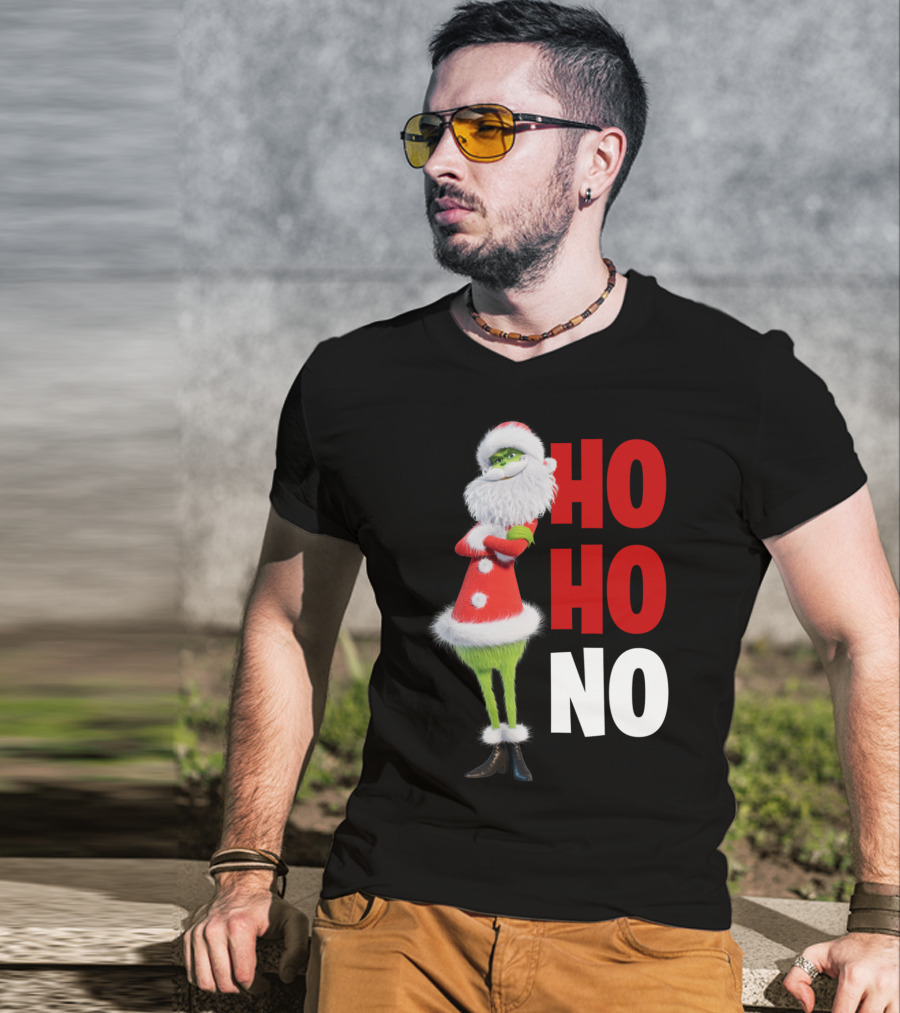 The Grinch Ho Ho No Christmas Santa Suit T-Shirt