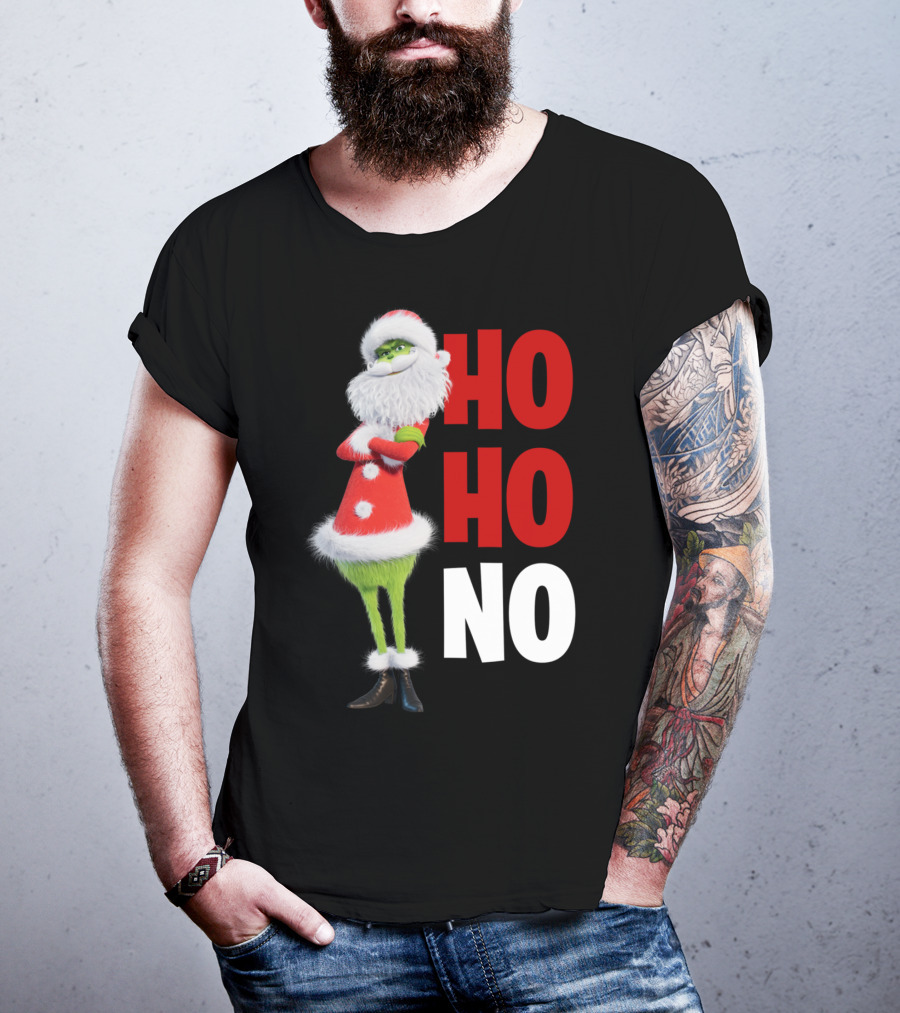 The Grinch Ho Ho No Christmas Santa Suit T-Shirt