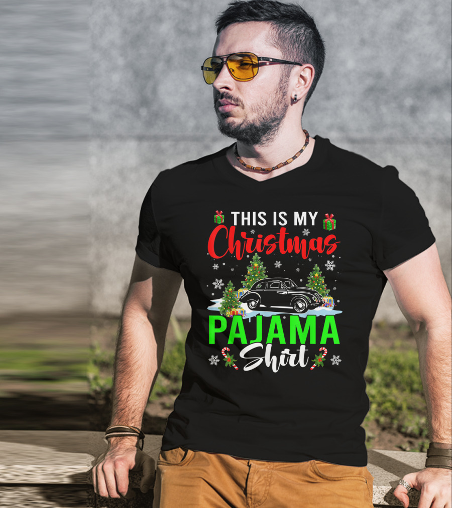 This Is My Christmas Pajama Shirt Classic Car Driver T-Shirt