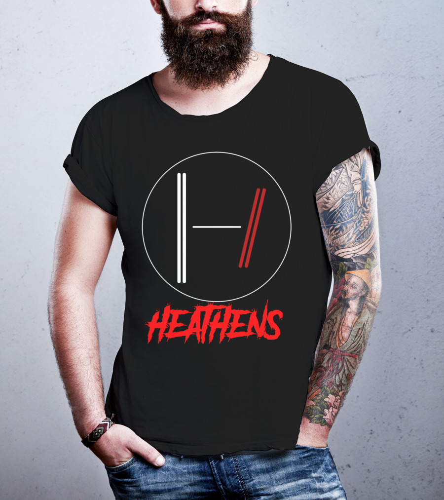 Twenty One Pilots Heathens Logo Circle T-Shirt