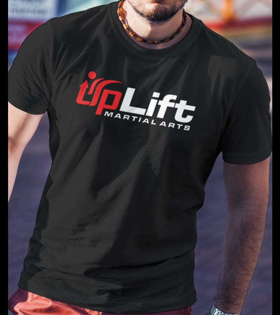 Uplift Martial Arts Dynamic Red And White T-Shirt