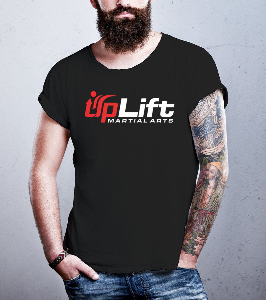 Uplift Martial Arts Dynamic Red And White T-Shirt