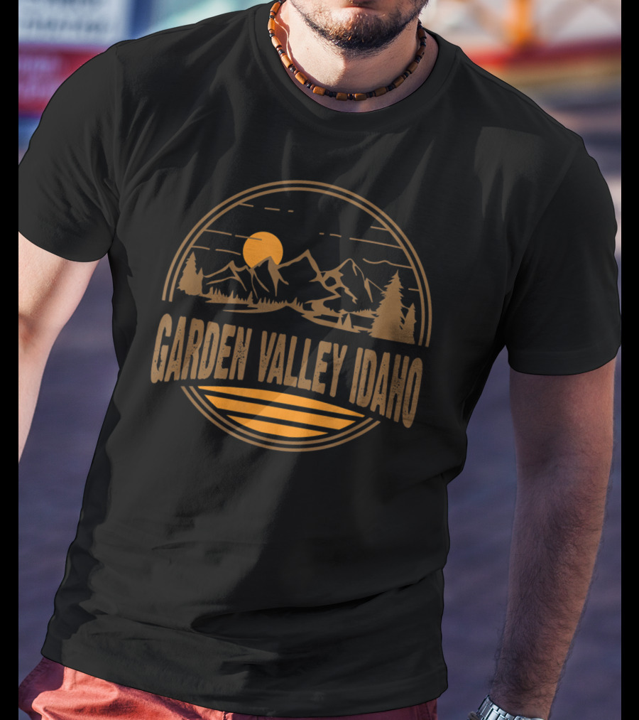 Garden Valley Idaho Mountain Sunset Hiking Adventure T-Shirt