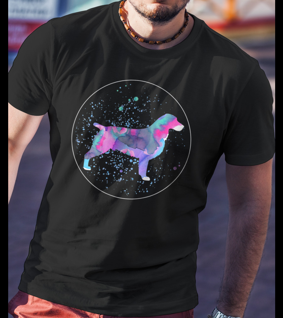 Boykin Spaniel Watercolor Galaxy T-Shirt