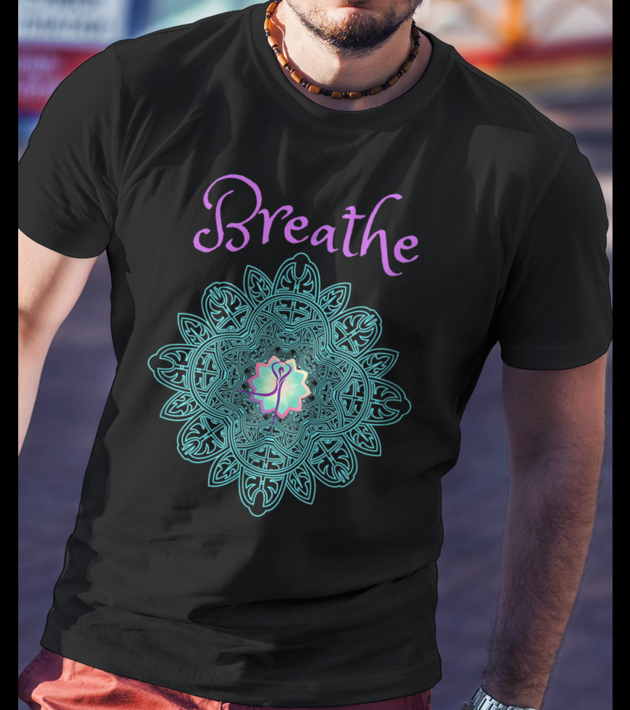 Breathe Lotus Mandala T-Shirt