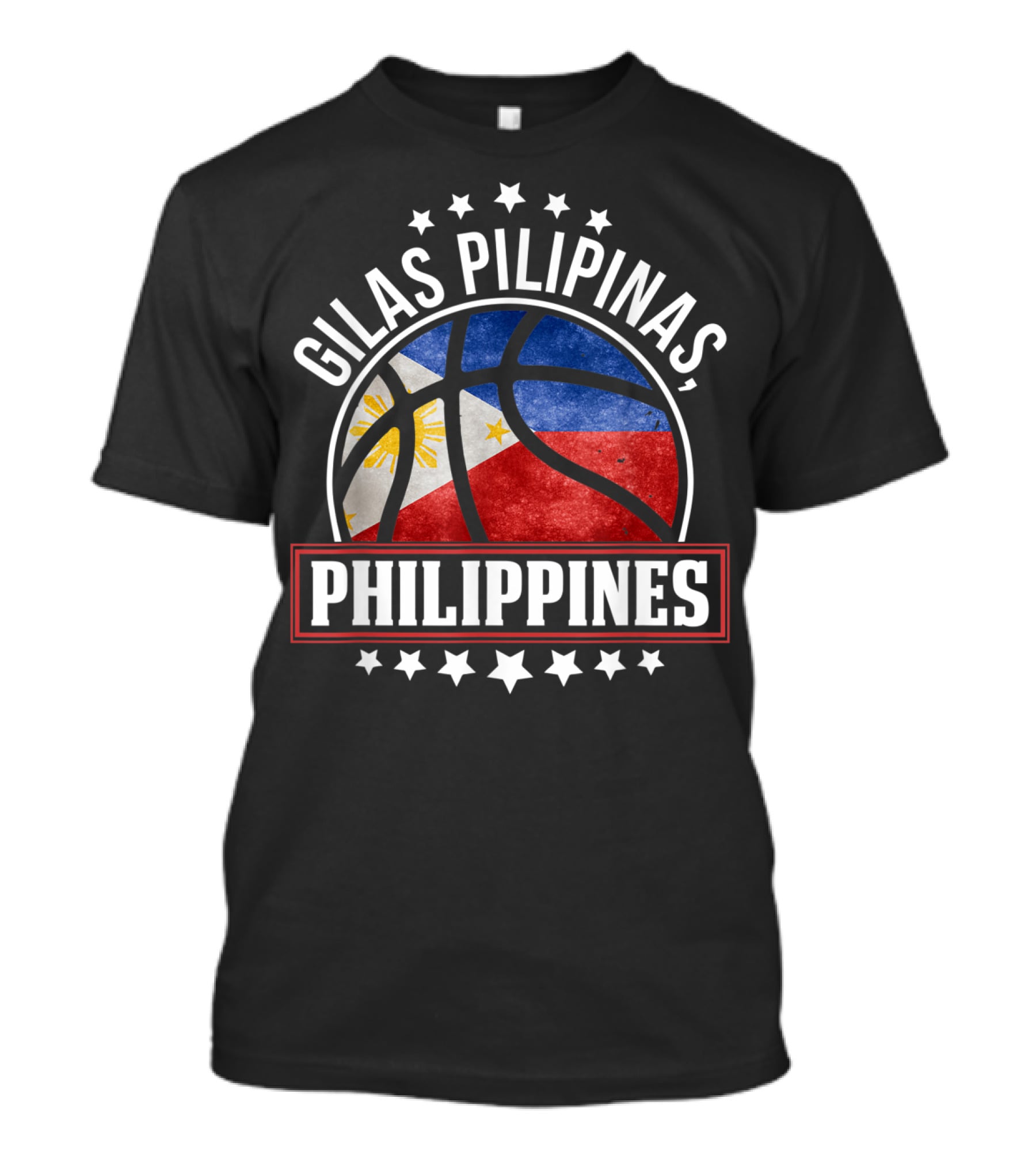 Gilas Pilipinas Philippines Flag Basketball Team T-Shirt