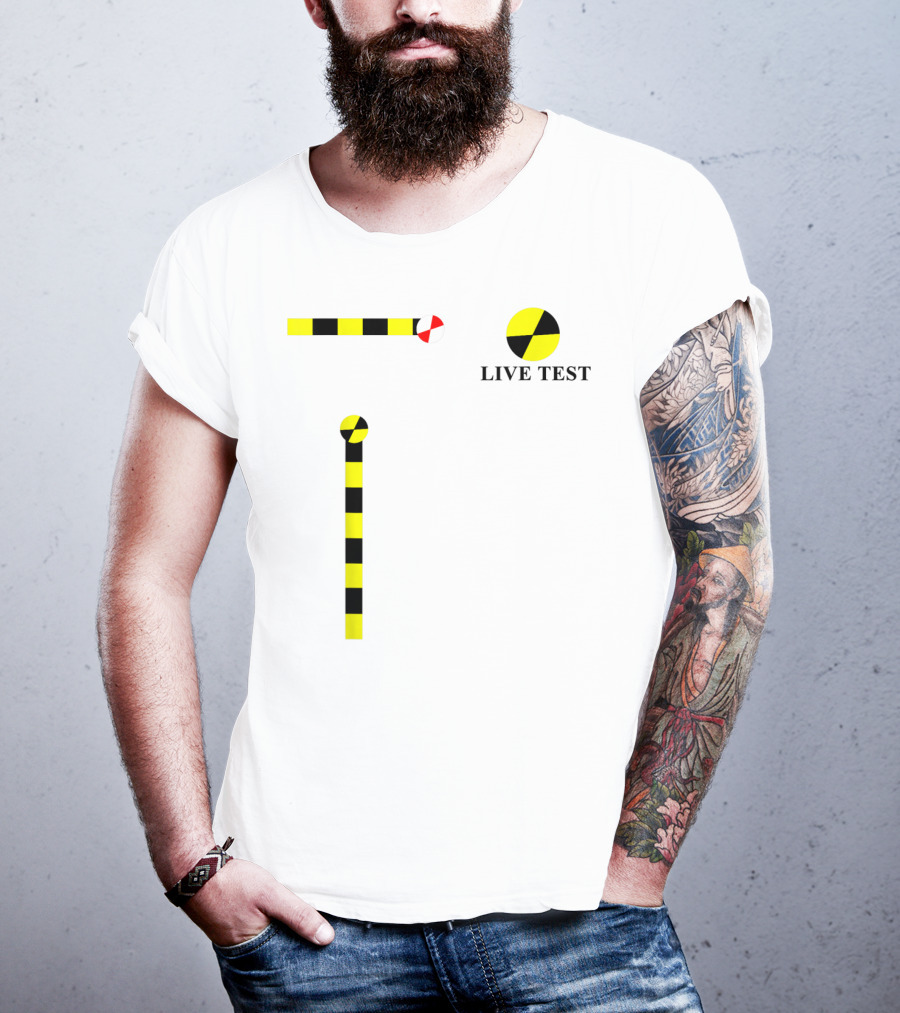 Crash Test Dummy Live Test Cosplay Simple Easy T-Shirt