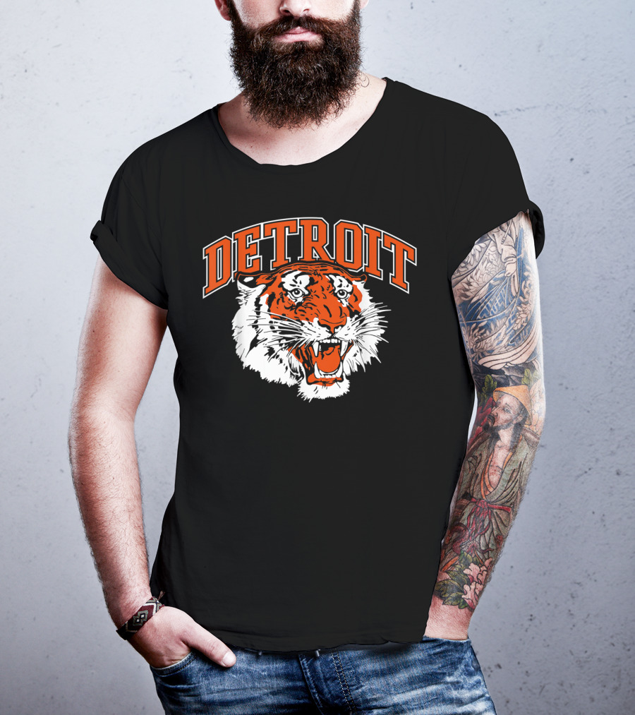 Detroit Bengal Tiger Vintage Baseball Michigan T-Shirt