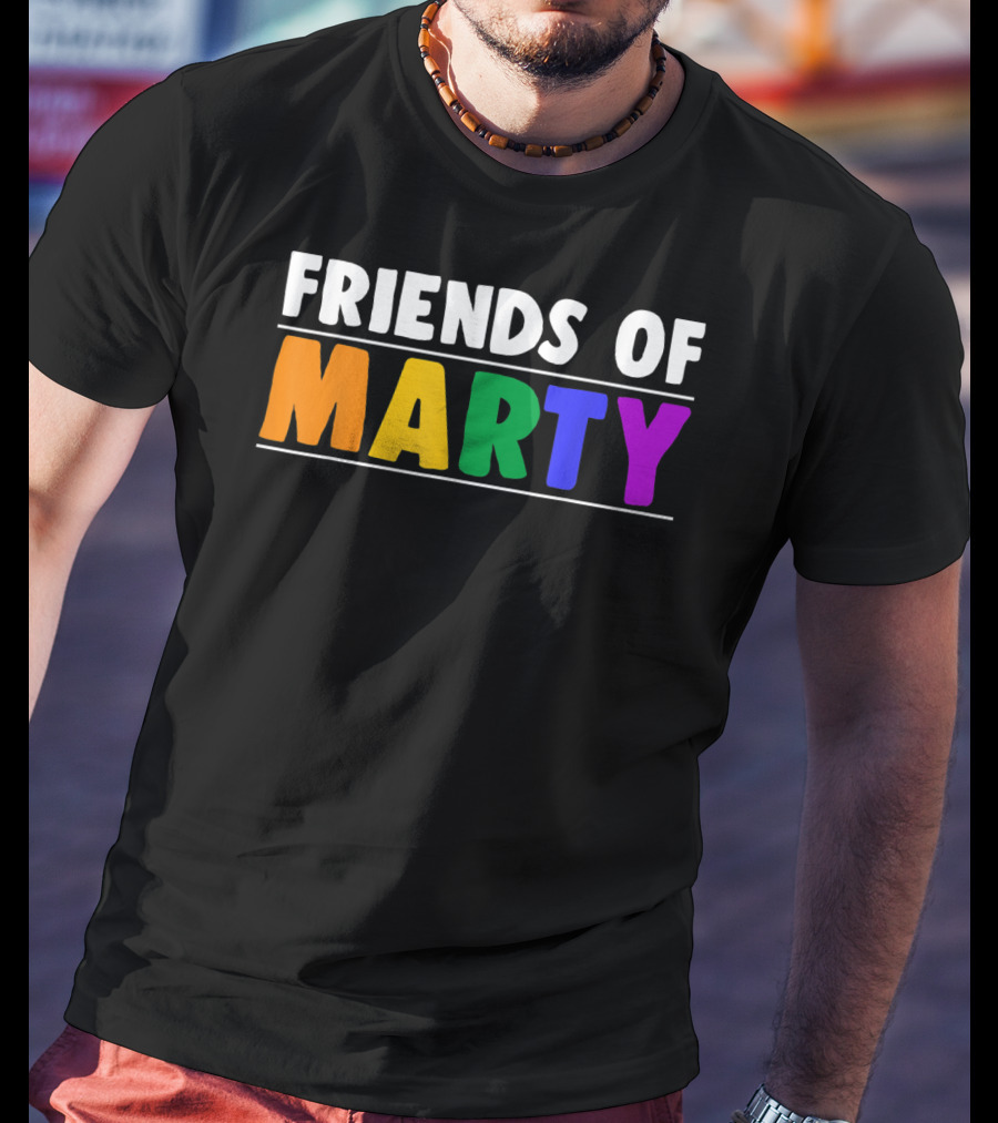 Friends Of Marty Rainbow Color T-Shirt