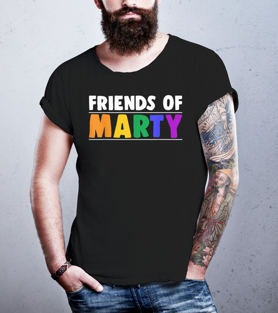 Friends Of Marty Rainbow Color T-Shirt