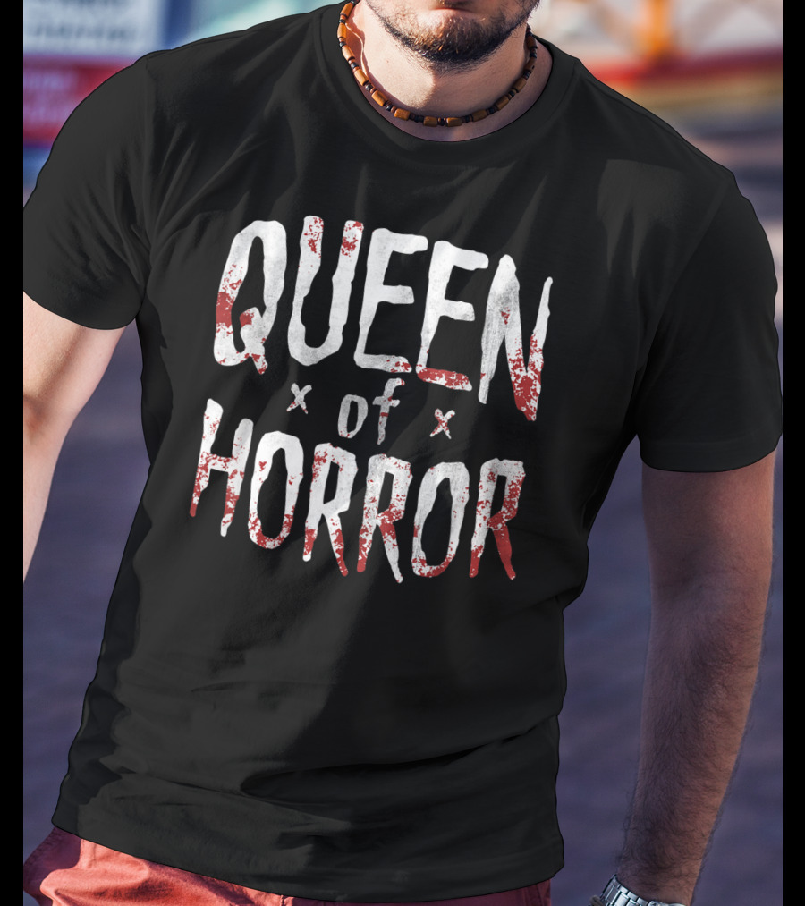 Queen Of Horror Funny Halloween Movie Fan Horror T-Shirt