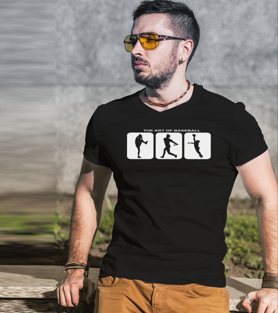 The Art Of Baseball Hardball Ballgame Homerun Softball T-Shirt