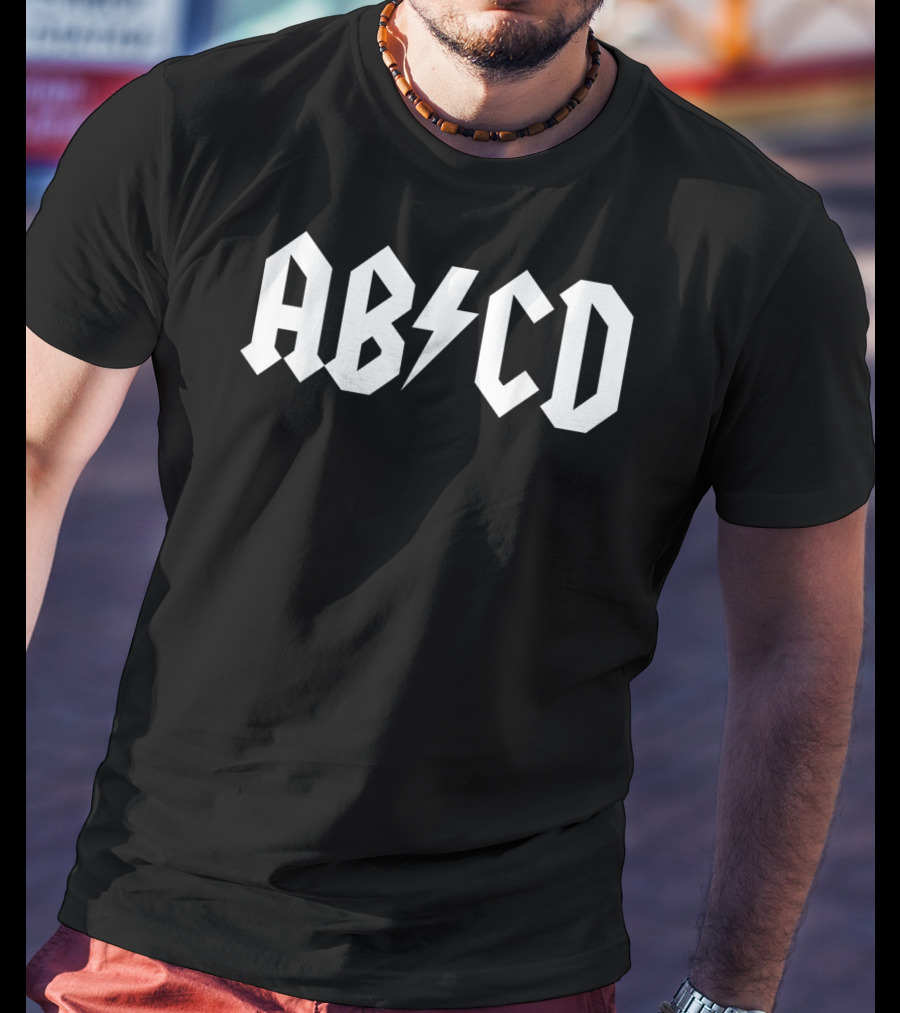 ABCD Boys Girls Teachers Rock Back T-Shirt