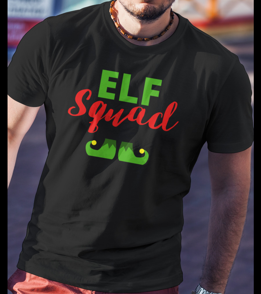 ELF Squad Cute Christmas Elf Squad Menwomen T-Shirt