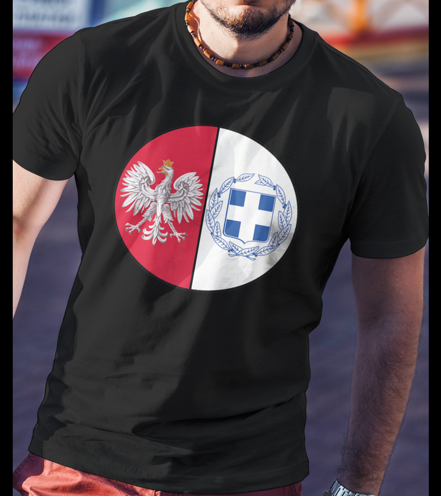 Poland White Eagle Greece National Emblems T-Shirt
