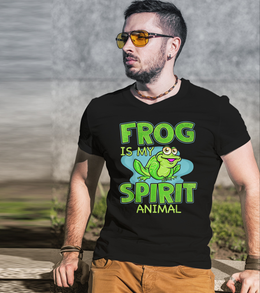 Frog Is My Spirit Animal Amphibian Lover T-Shirt