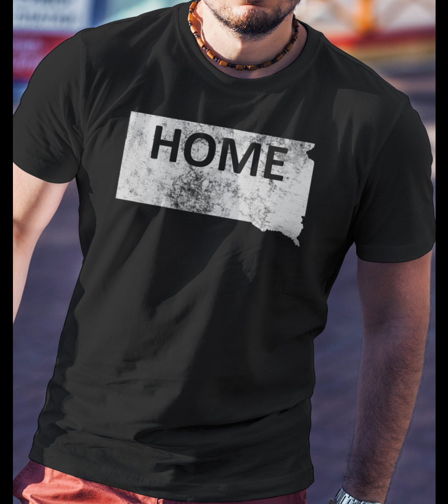 HOME South Dakota Map T-Shirt