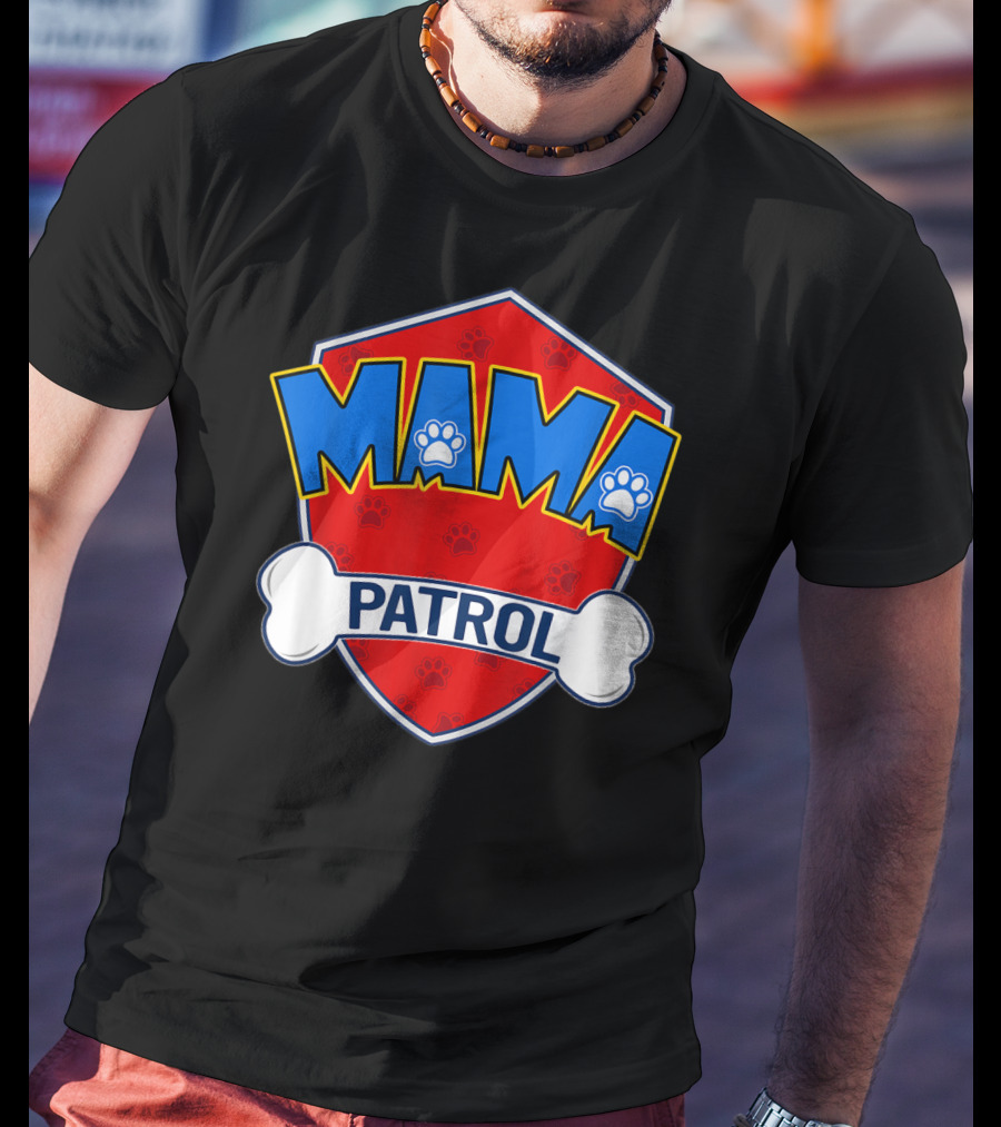 Mama Patrol Paw Badge T-Shirt