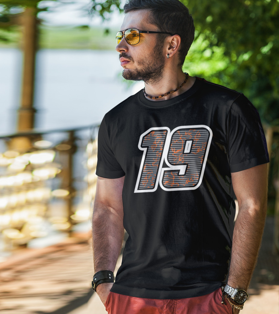 Nascar Martin Truex Jr Joe Gibbs Racing Number 19 Marble T-Shirt