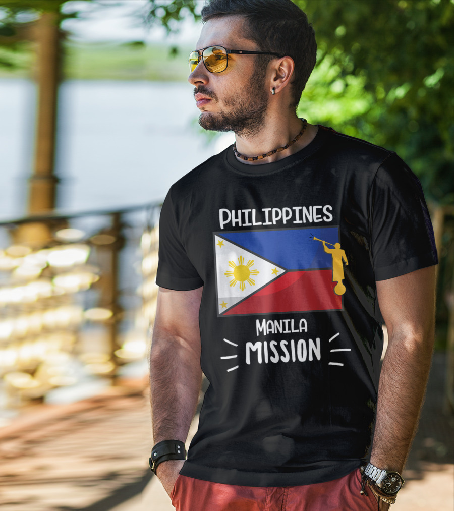 Philippines Manila Mission Mormon LDS Flag T-Shirt