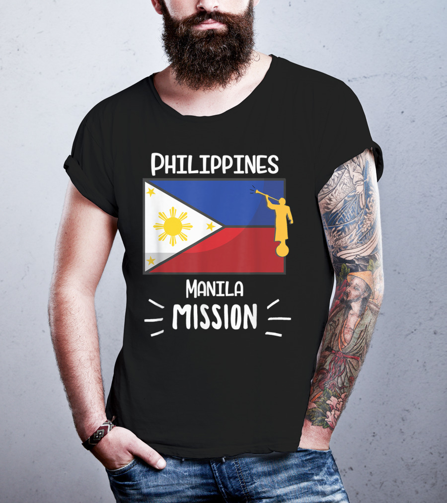 Philippines Manila Mission Mormon LDS Flag T-Shirt