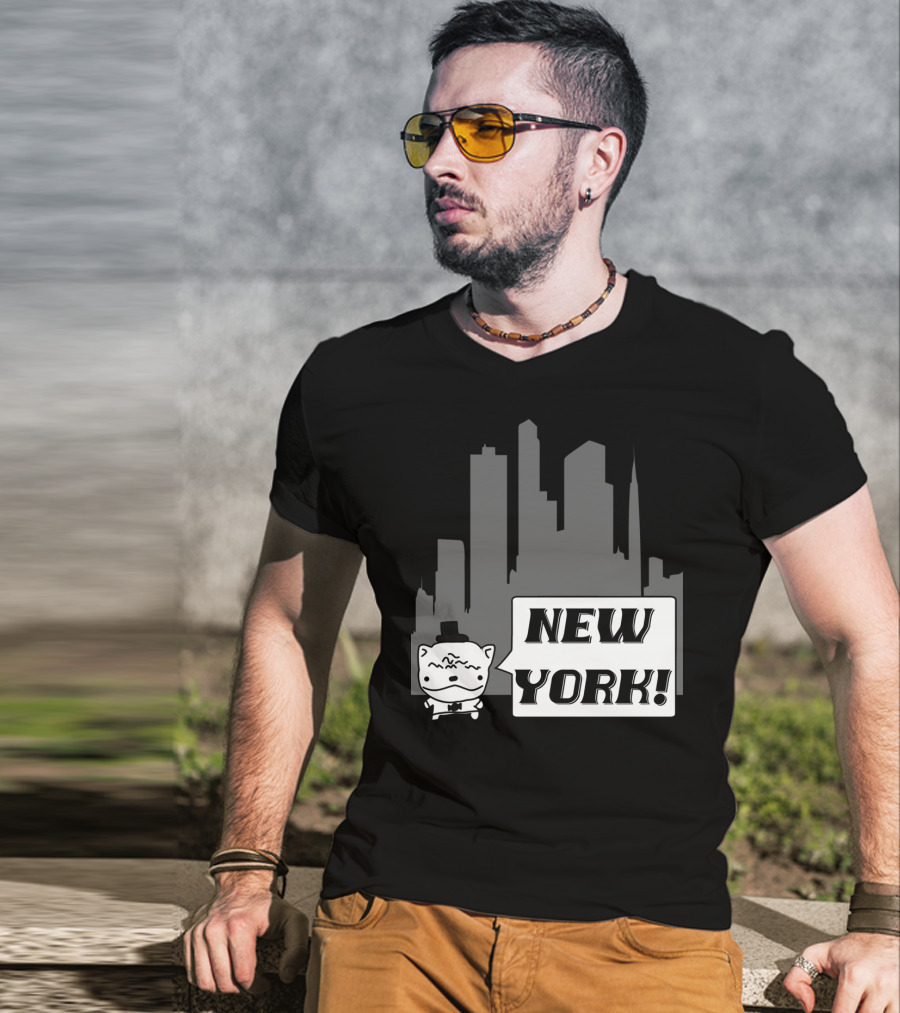 New York Potato Cat Comics Uncle Larry's Cooking Show T-Shirt