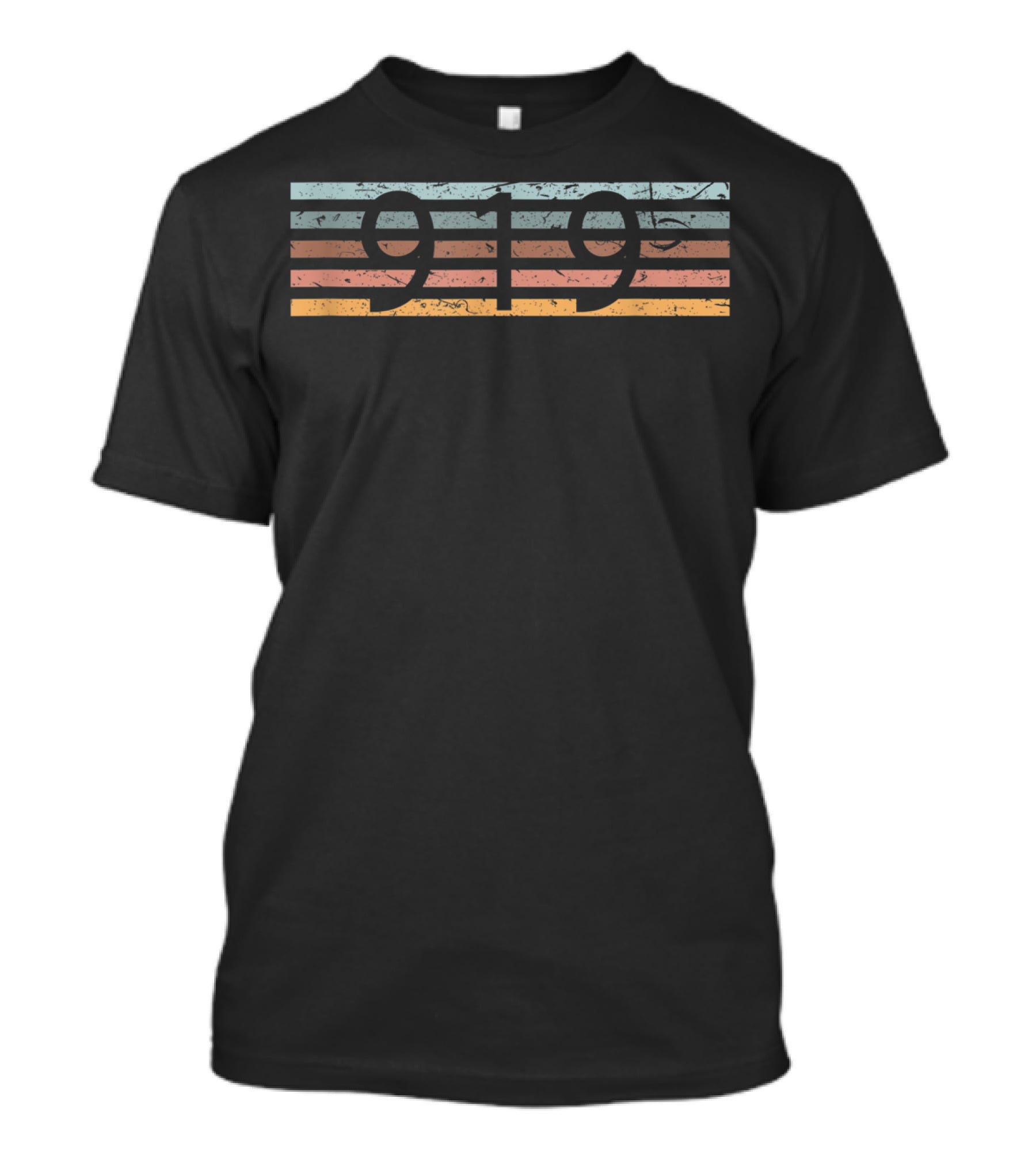 Retro 919 Area Code Raleigh North Carolina T-Shirt