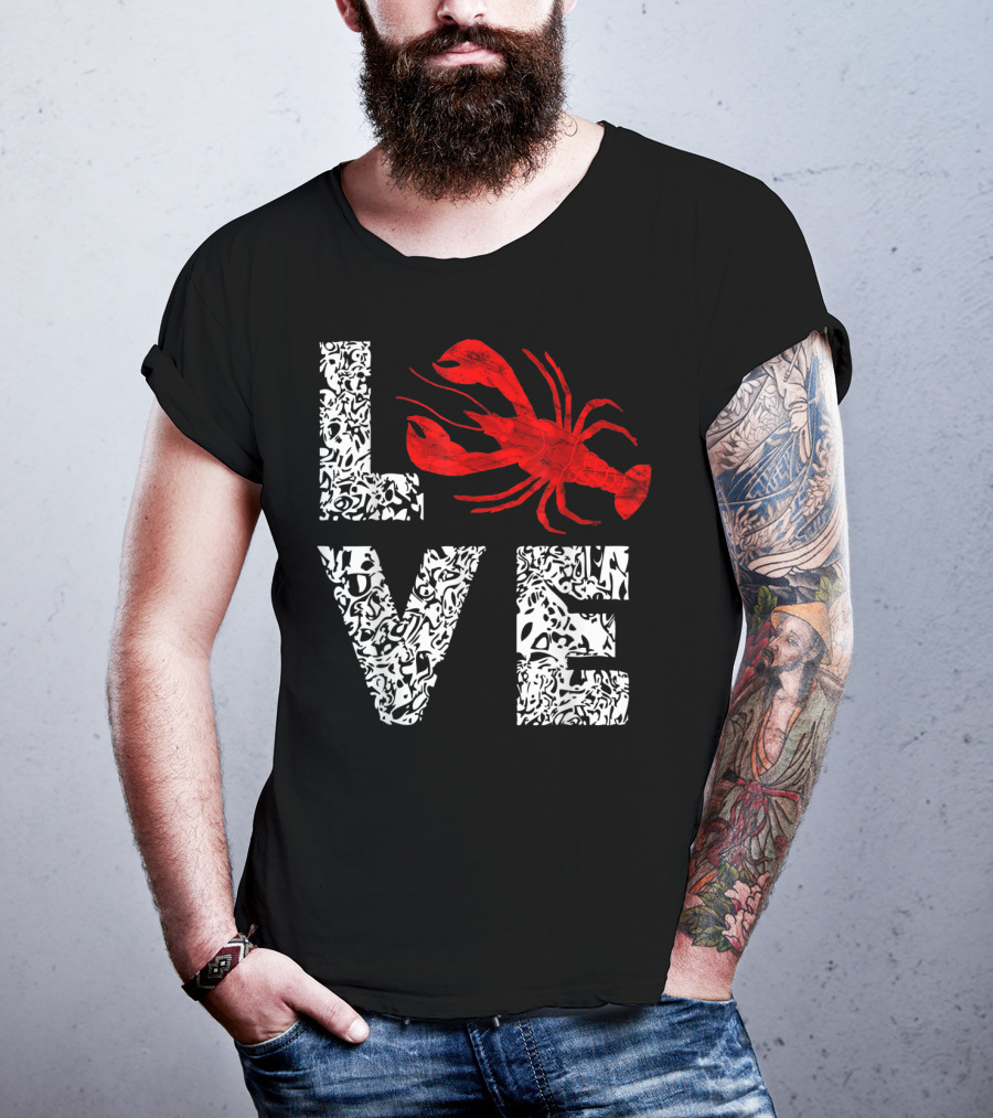 Love Crawfish Cajun River Crayfish Crab Boils Ditch T-Shirt