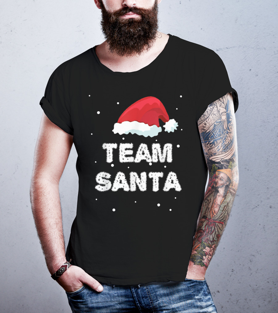 Team Santa Xmas Hat For Family Christmas T-Shirt
