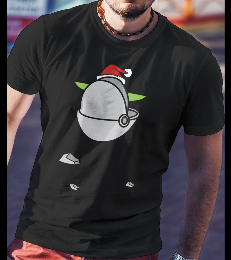 The Child Baby Cute Little Star Santa Hat T-Shirt