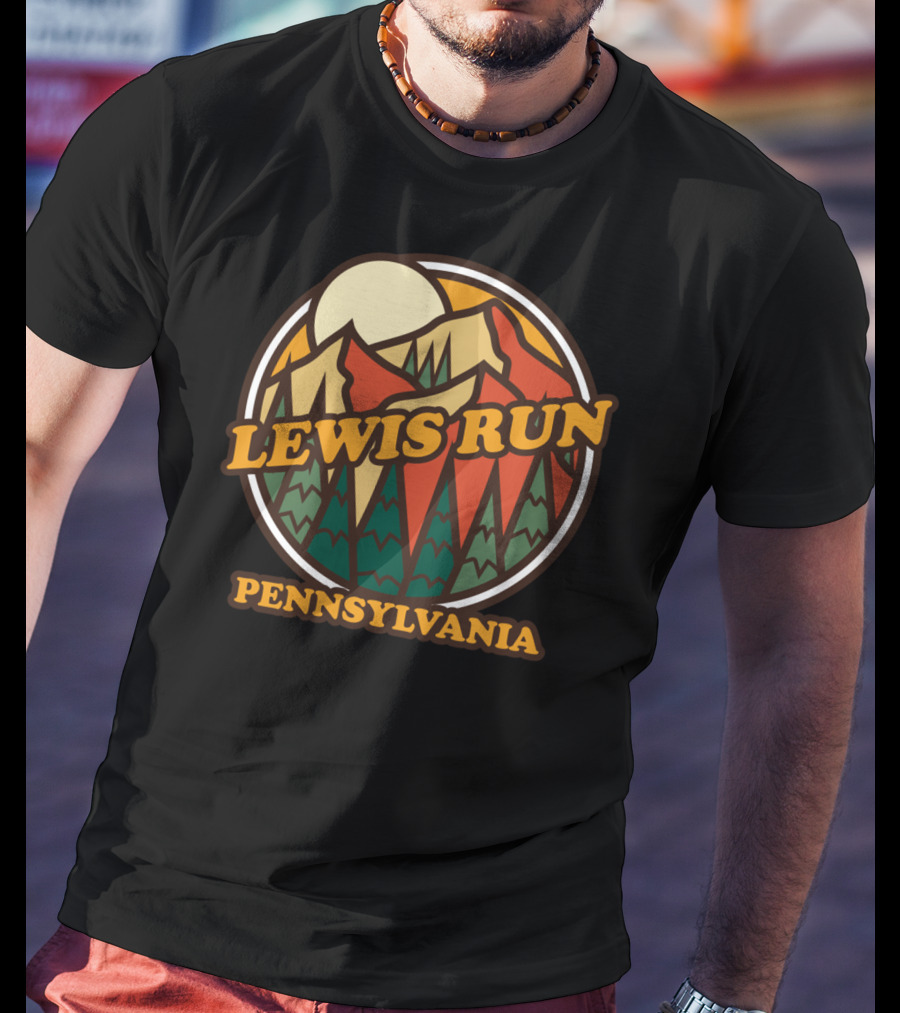 Lewis Run Pennsylvania Mountain Hiking Vintage T-Shirt