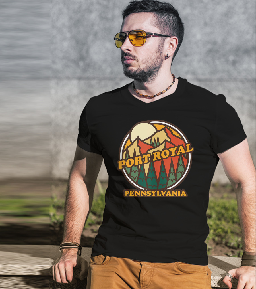 Port Royal Pennsylvania Vintage Mountain Scene T-Shirt