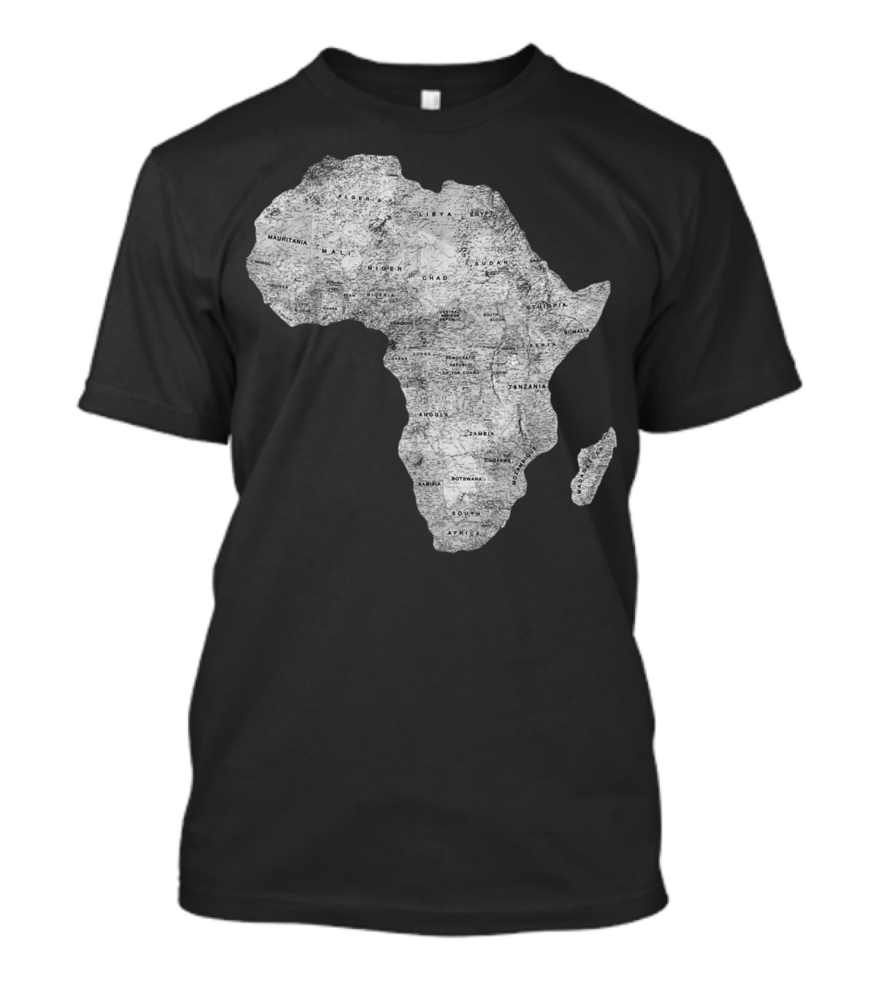 Africa Map African Black Pride Continent Nations T-Shirt