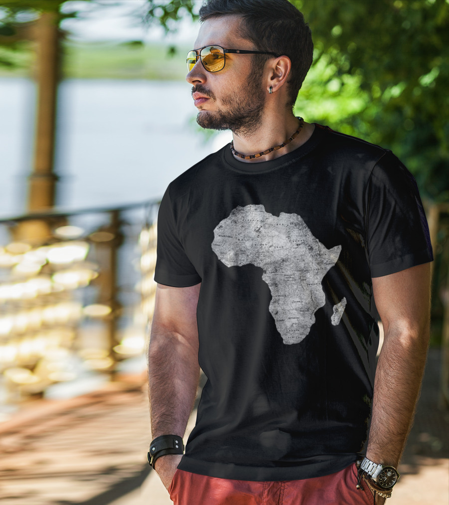 Africa Map African Black Pride Continent Nations T-Shirt
